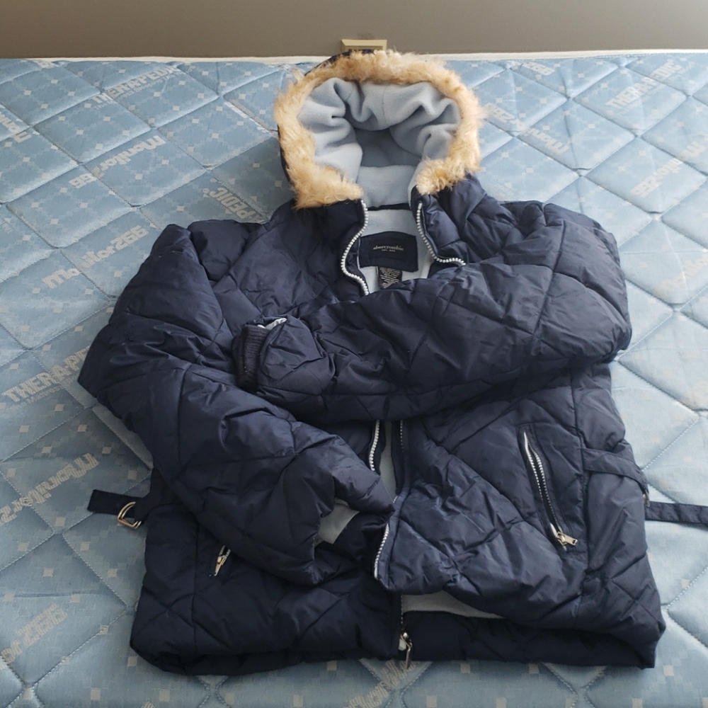 Abercrombie Navy winter jacket xl